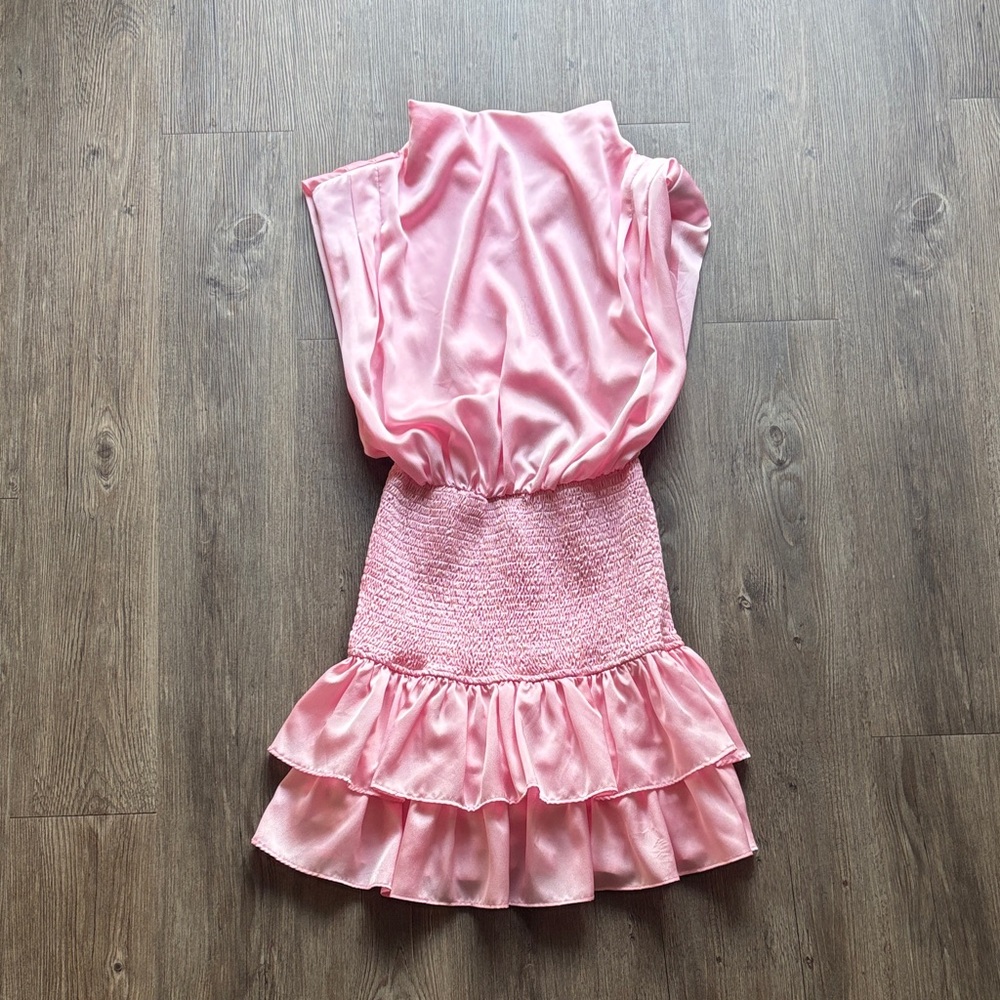 Elegant Pink Boutique Dress